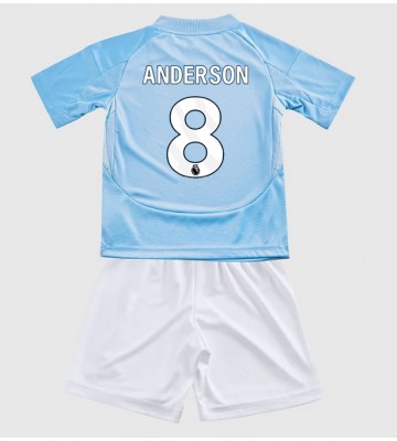 Nottingham Forest Elliot Anderson #8 Tredje Kläder Barn 2024-25 Kortärmad (+ Korta byxor)